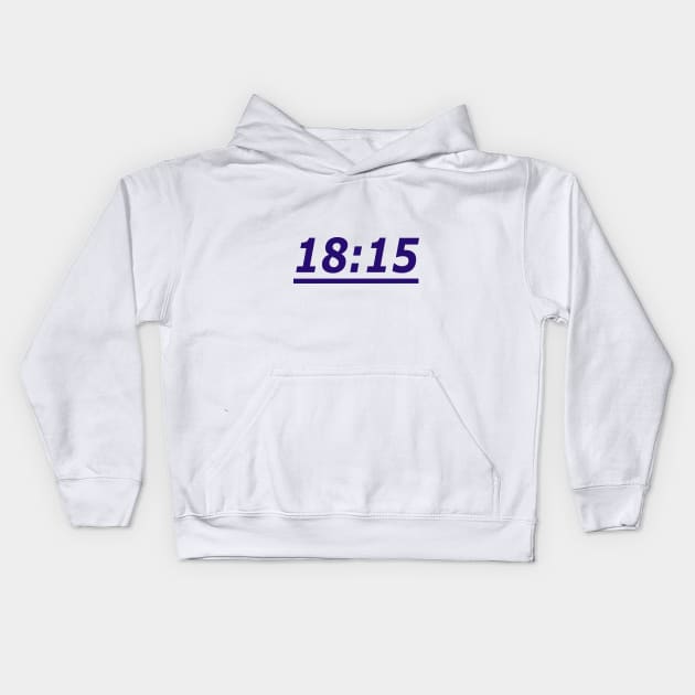 18:15 Kids Hoodie by your best store